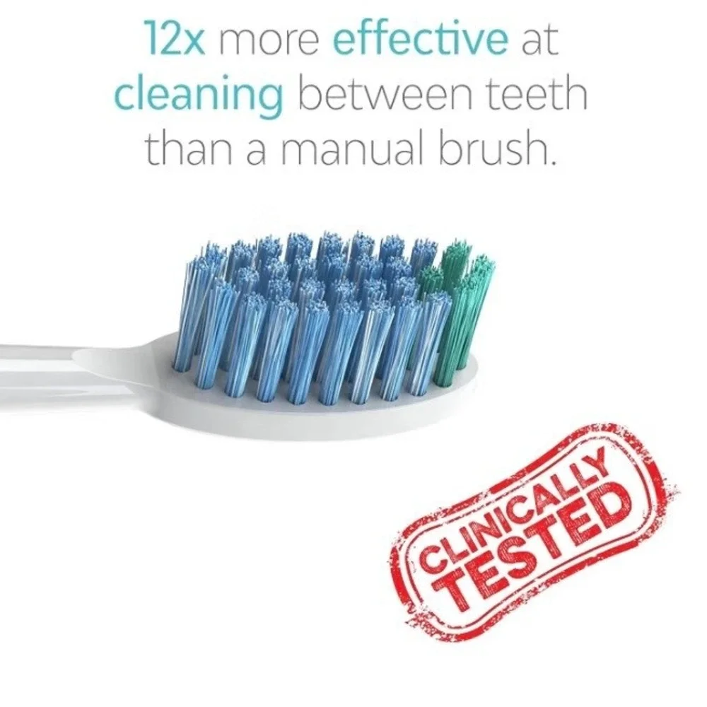 Tao Toothbrush Replacement Heads 2pk White Whitening Daily Care Oral Hygiene New